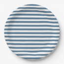 Search for blue and white striped plates Birthday