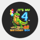 Search for 4 birthday stickers Boys