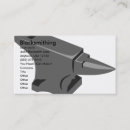 Search for blacksmith business cards Anvil