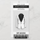 Search for tuxedo birthday invitations White