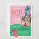 Search for tutti frutti invitations Tropical