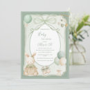 Search for rabbit baby shower invitations Vintage