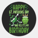 Search for st patricks day shamrock stickers Birthday