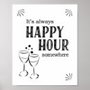 Search for cocktail sign posters Happy hour
