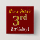 Search for 3rd birthday badges 3 years old