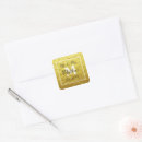 Search for gold monogram wedding stickers Black