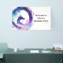 Search for dragon banners Watercolor