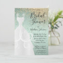 Search for mint and gold bridal shower invitations Glitter