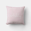 Search for pink and blue cushions Monogrammed