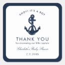 Search for anchor thank you stickers Ahoy its a boy