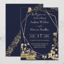 Search for navy and champagne wedding invitations Classy
