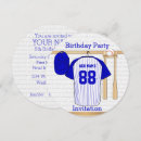 Search for baseball jersey invitations For kids