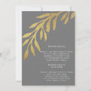 Search for metallic gold invitations Silver