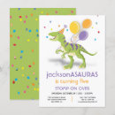 Search for funny dinosaur birthday invitations Jurassic