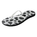 Search for cow jandals Black