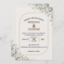 Search for simple greenery wedding invitations Classy modern minimal