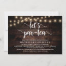 Search for rustic tea bridal shower invitations String lights