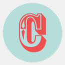 Search for letter c wedding stickers Initial