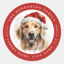 Search for golden retriever puppy stickers Red