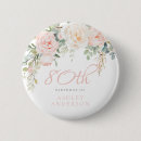 Search for 80th birthday badges Floral