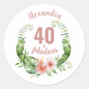 Search for forty and fabulous stickers Floral
