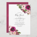 Search for marsala baby shower invitations Pink