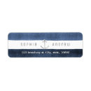 Search for beach wedding invitations return address labels Blue and white