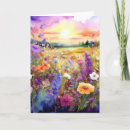 Search for watercolor sunset cards Flowers