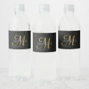 Search for black gold water bottle labels Stylish