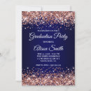Search for rose gold glitter graduation invitations Sparkly
