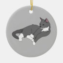 Search for russian blue cat christmas tree decorations Gray