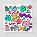 Search for vintage 80s business cards Geometric