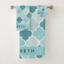 Search for trellis bath towels Moroccan pattern