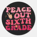 Search for peace out stickers Graduation