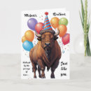 Search for bison birthday cards Funny