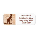 Search for kangaroo return address labels Animal