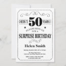 Search for surprise 50th birthday invitations Cheers to 50 years