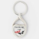 Search for vintage love key rings Red