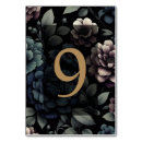 Search for dark blue wedding table cards Gothic