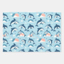 Search for dolphin wrapping paper Blue