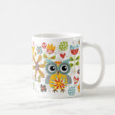 Search for colourful owls mugs Flowers