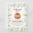 Search for watercolor birthday invitations Our little pumpkin