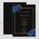 Search for royal blue black gold invitations Floral