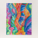 Search for doodle art puzzles Watercolor