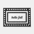 Search for trendy doormats Black and white