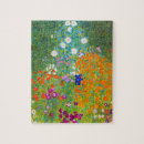 Search for gustav klimt puzzles Flower garden