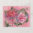 Search for flower patterns postcards Watercolor