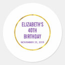 Search for save the date birthday stickers Gold