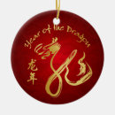 Search for year of the dragon christmas tree decorations Gold