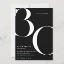 Search for adults 30th birthday invitations Black